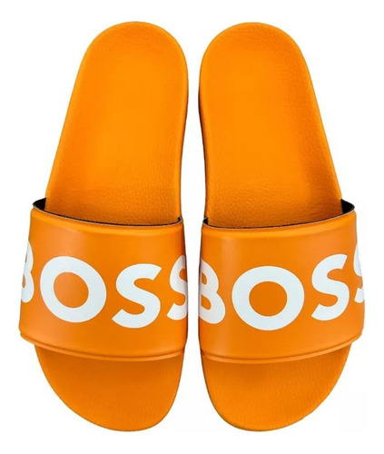 Chancla Hugo Boss Sean Slid Naranja 100% Original