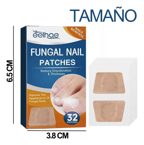 32 Parches Reparacion Uñas Nail Hongos Extracto De Hierbas