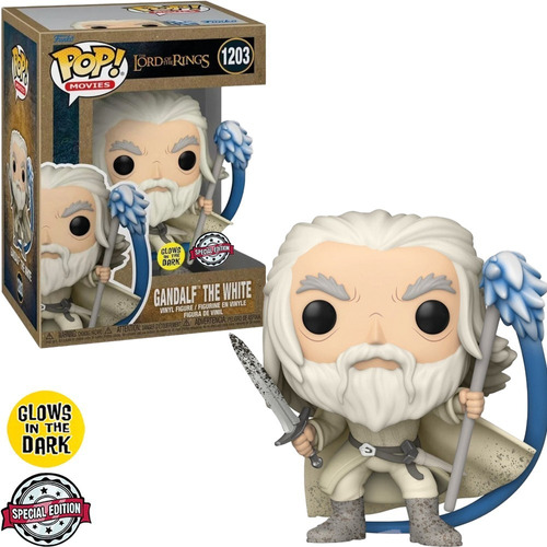 Funko Pop Lord Of The Rings Gandalf White 1203 Glow Brilha
