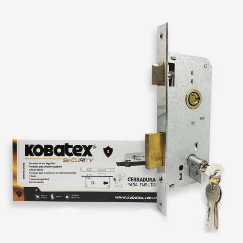 Cerradura De Embutir 35mm Seguridad Puerta Kobatex