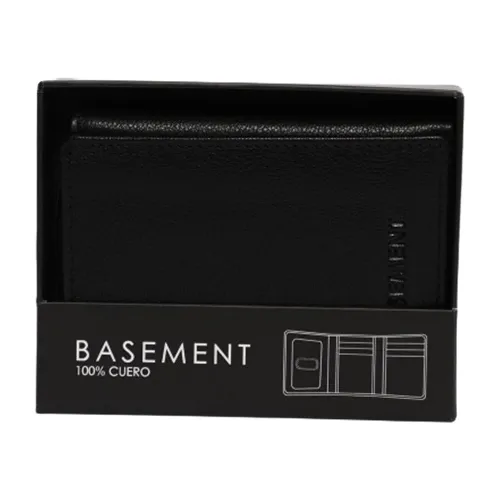 Billetera Original 100 cuero Basement Hombre Nuevo 3cuerpos