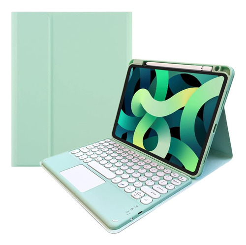 Funda Con Teclado Marca Souyoyihi / Para iPad 10.5  / Mint