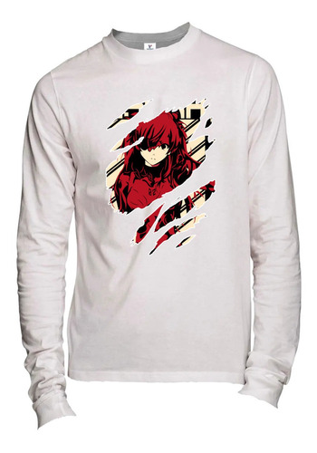 Playera M Larga Anime Evangelion Asuka Flame-862