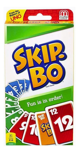 Juego De Mesa Uno-skip Bo Juego De Cartas Mattel Games