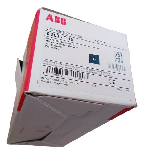 Abb 2cds253001r0164 Interruptor Termomagnetico  
