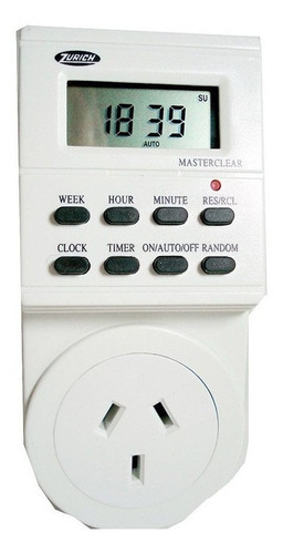 Timer Digital Programable Temporizador Enchufable Zurich