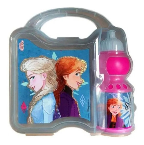 Lunchera De Frozen  + Botella Sport 350 Ml Fa035 Cresko