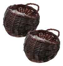 Comprar Cesta De Almacenamiento Colgante De Mimbre Tejido, Cesta De 