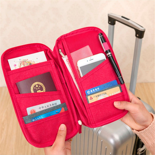 Imagen 4 de 7 de Organizador Viaje Porta Pasaporte Documentos Premium