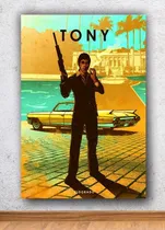 Comprar Cuadro Decorativo En Canvas Scarface Tony Montana Arte - 24