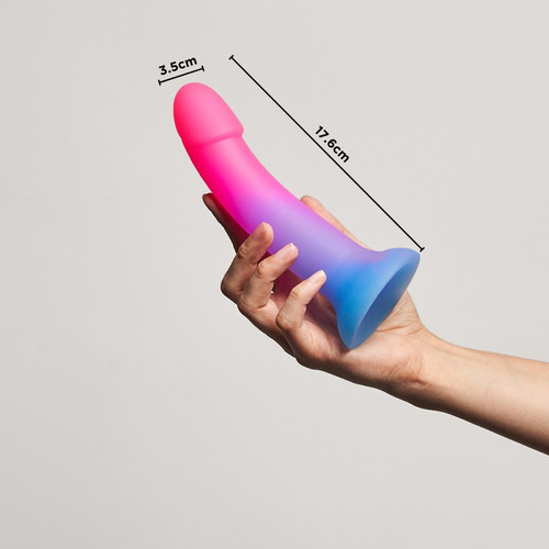 Dildo Consolador Con Ventosa Meibi Glou Silicon Suave Color