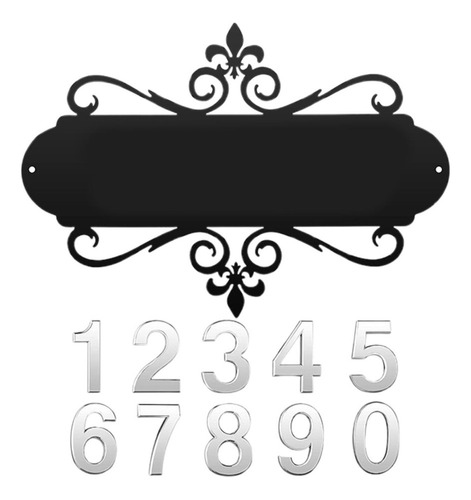 Letrero De Dirección De Metal, Placa De Número De Casa,