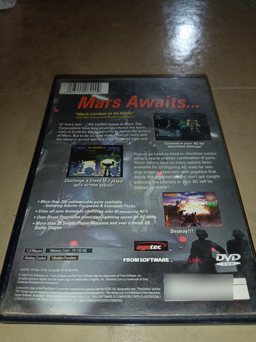 Ps2 Armored Core 2 Físico Original (Usado)