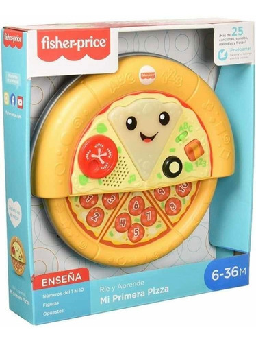 Fisher Price Ríe Y Aprende Pizza Aprendizaje Delicioso 6 M+