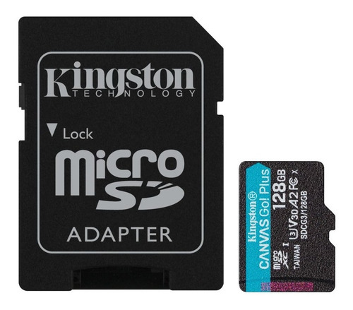 Imagen 1 de 3 de Memoria Micro Sd Xc Kingston Canvas Go Plus 128gb