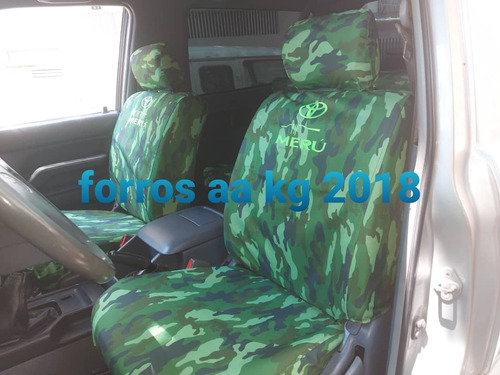 Forros De Asientos Impermeables Camuflajes Toyota Merú 01 09