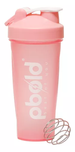 Shaker Proteinas Termo Mezclador Pbold Gimnasio Rosado