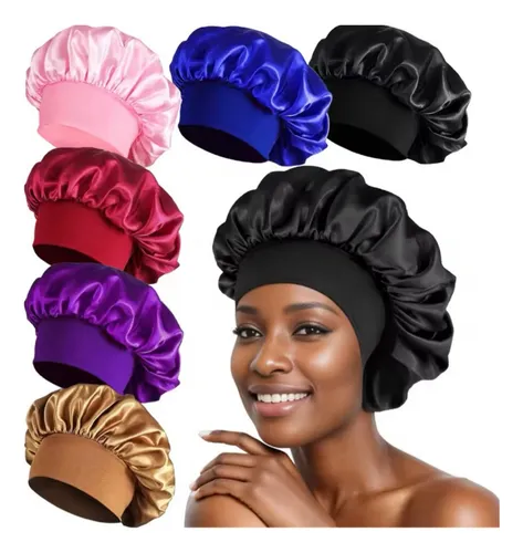 Gorro Satín Para Dormir Cuidado De Cabellos Rizos Antifriz
