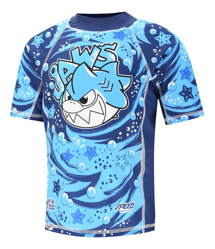 Remera Speed Shark Attack En Azul Y Celeste | Dexter