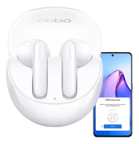 Auriculares inalámbricos - Enco X OPPO, Intraurales, Bluetooth, Blanco