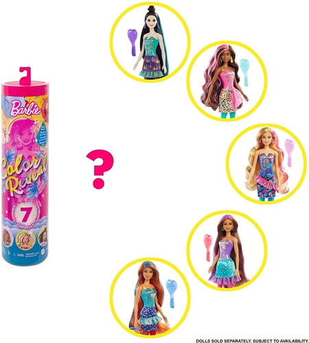 Barbie Color Reveal Fiesta Con 7 Sorpresa 