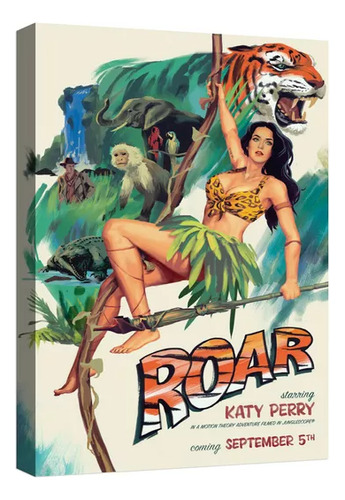 Cuadro Canvas Personalizado 35x50cm  Katy Perry Roar