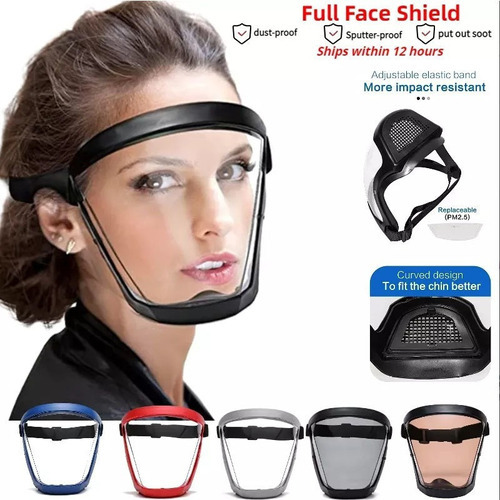Máscara Facial De Protección Para El Rostro Completa Prot Color Verde