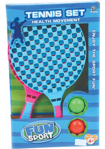 Raquetas Fun Sport Caja Color Agua