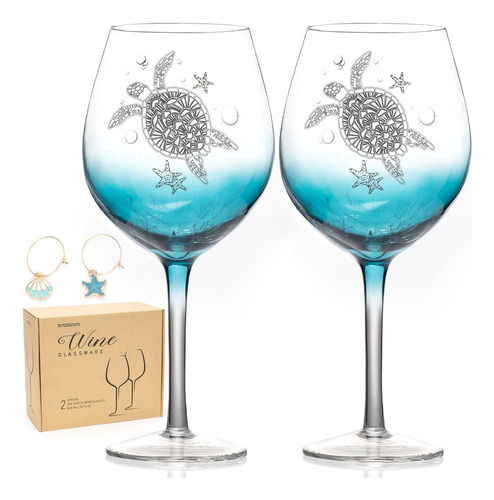 Copas De Vino Sopladas A Mano Para Vino Tinto O Blanco, Jueg