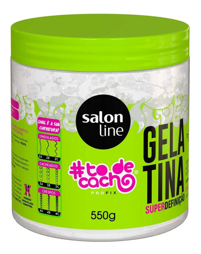 Imagem 1 de 4 de Gelatina #todecacho Não Sai Da Minha Cabeça Salon Line 550g