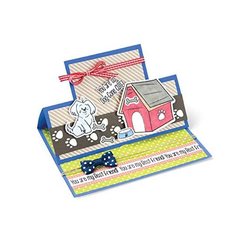 Sizzix 661569 Framelits Juego De Matrices Con Sellos, Doggon