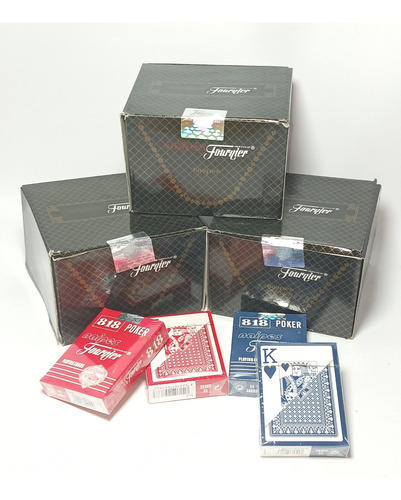 Caja De Cartas De Poker Made In Spain Fournier 12 Mazos 