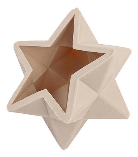 Molde De Vela De Estrella 3d Reutilizable, Fundición De