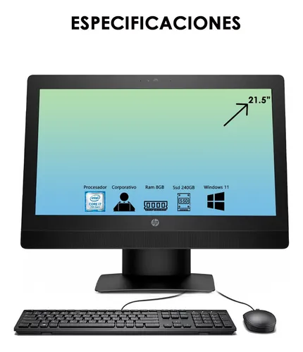 Todo En Uno Hp Proone 600 G3 Core I7 7th Ram 8gb Ssd 240gb (Reacondicionado)