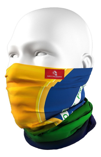 Buff Tube Neck Elasti Mask Bandana Brasil Patriota Matadeira