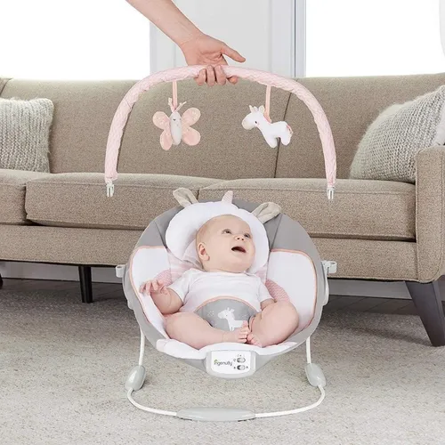 Silla Mecedora Electrica Rosa Buho Ingenuity – Travesuras Infantiles