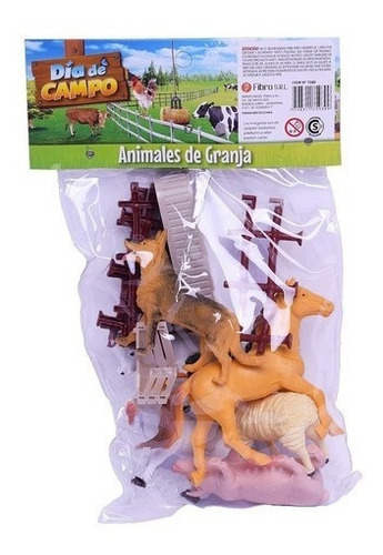 Animales De Granja X6 Con Accesorios El Duende Azul Art 7288