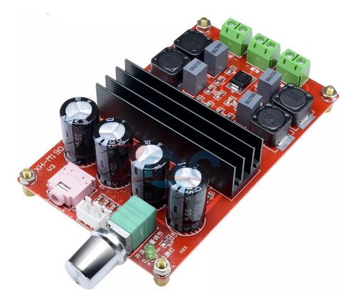 Placa Amplificador Digital Stéreo 200wrms + Fonte 24 V
