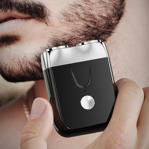 Mini Afeitadora Eléctrica Para Barba Recortadora Portátil