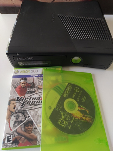 Xbox 360 Slim Original + Joystick + 2 Juegos + Fuente 220v