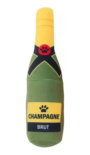 Peluche Para Perros Con Forma De Botella Champaña