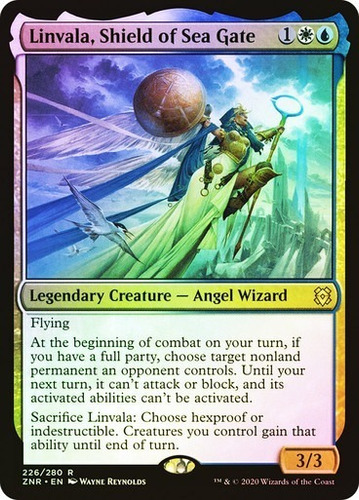 Magic Linvala, Shield Of Sea Gate Zendikar Rising (foil)