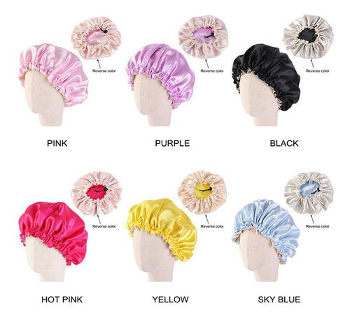 Gorro De Dormir Elástico De Doble Capa Para Niños, Ajustable