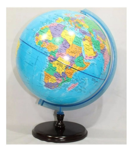 Globo Terraqueo 30cm Ø Base Madera Politico 309w Lelab