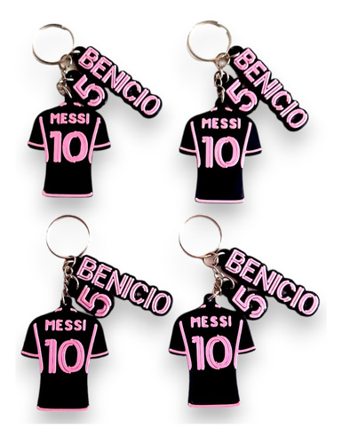 Llavero X15 Messi Inter Miami Camiseta Personalizado Nombre