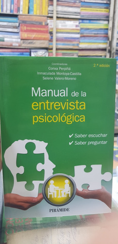 Libro Manual De La Entrevista Psicológica (segunda Edición)
