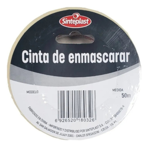 Cinta De Enmascarar Rollo 50m 12 Mm 77000131