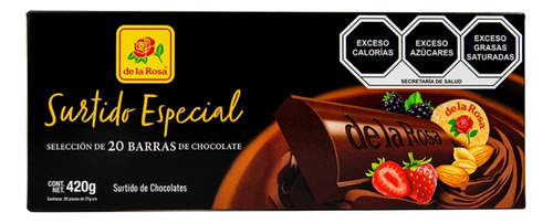 Chocolate Surtido Especial 20 Piezas De 21 Grs De La Rosa