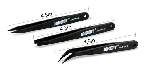 3 Pcs Pinça Anti-estática Reparação Ferramenta Conjunto