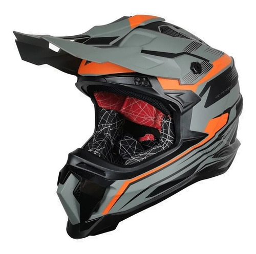 Casco Kov Cross X4-go Gris Certificado Dot